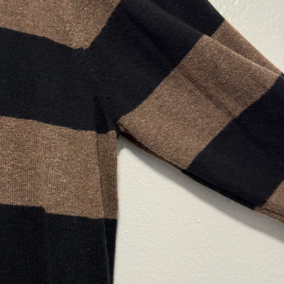 Black and Brown Striped Sweater Knit Dress 🧶 - Picture 4 of 15